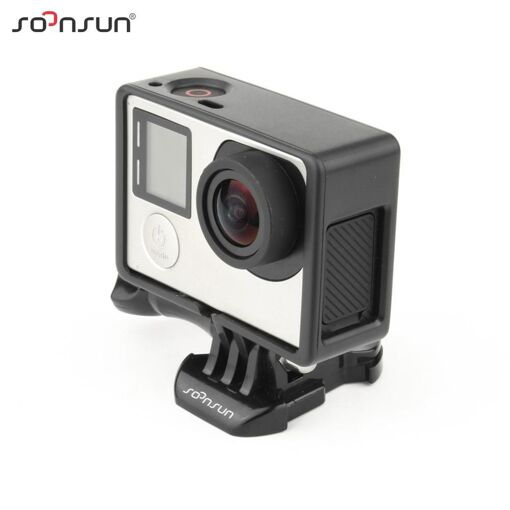 Cnyo® Cadre de montage de protection standard + base boucle pour caméra GoPro Hero 4 3+