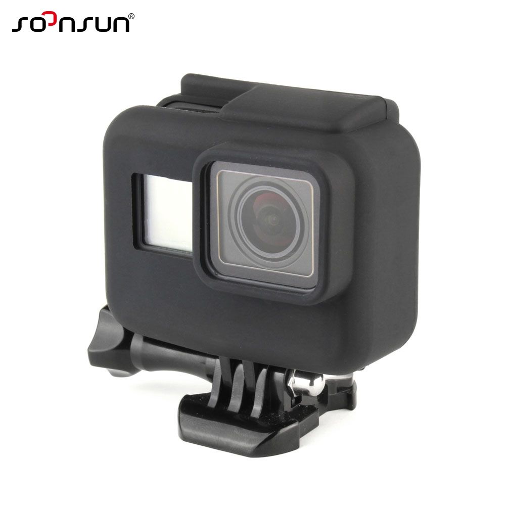 Étui de protection en silicone souple Cnyo® pour GoPro Hero 5/6 (Noir)
