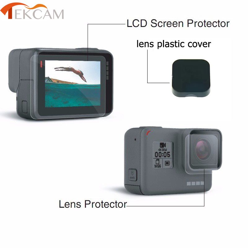 CNYO® LCD Screen Protector for GoPro Hero 6/5 - Lens & Screen Protection Film