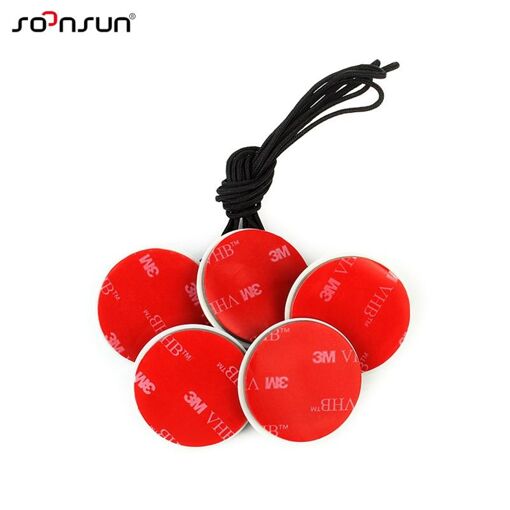 Kit de correa de sujeción CNYO de 5 piezas con soportes adhesivos para GoPro, SJCAM y Xiaomi Yi