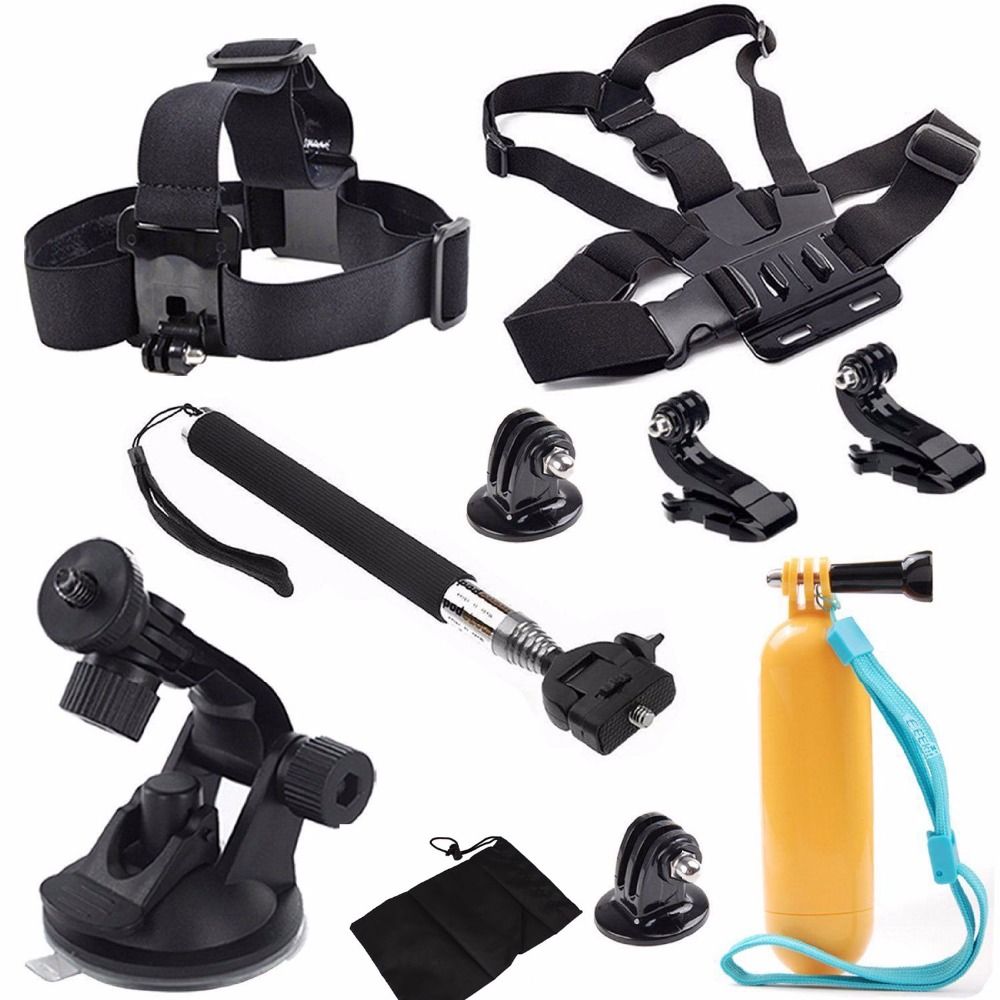 Kit d'accessoires CNYO 10 en 1 pour caméras d'action GoPro 5/4/3 et SJ4000
