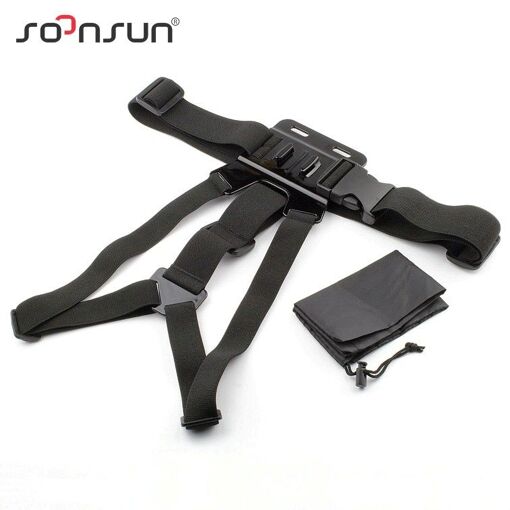 Cinturón pecho regulable CNYO® para GoPro Hero (3/3+ 4 5 6), SJCAM, Xiaomi Yi - Accesorio para cámara de acción