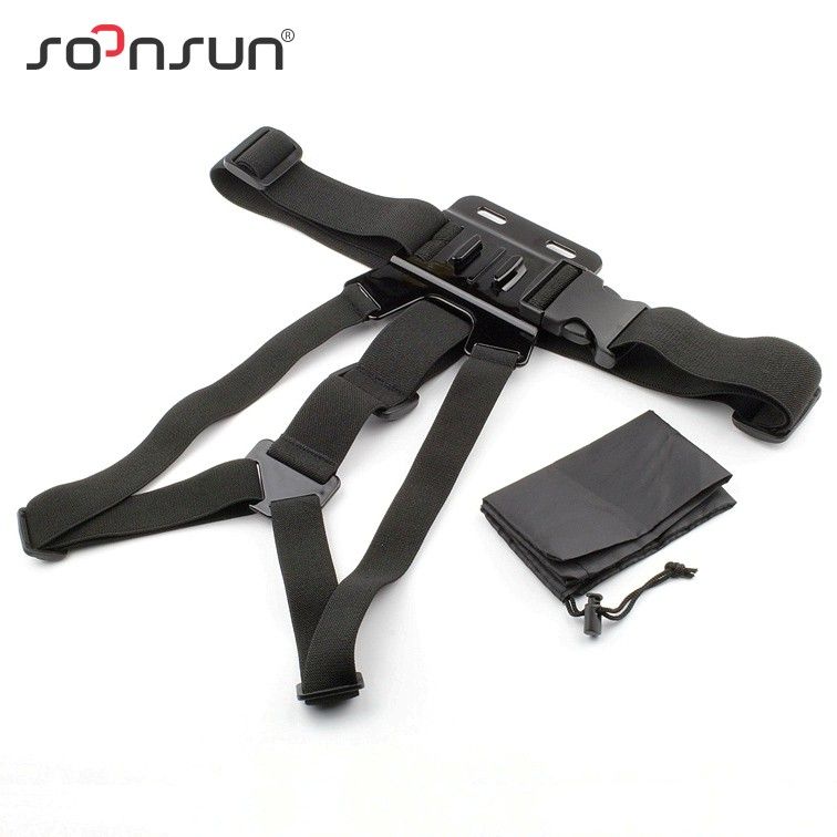 Cinturón pecho regulable CNYO® para GoPro Hero (3/3+ 4 5 6), SJCAM, Xiaomi Yi - Accesorio para cámara de acción