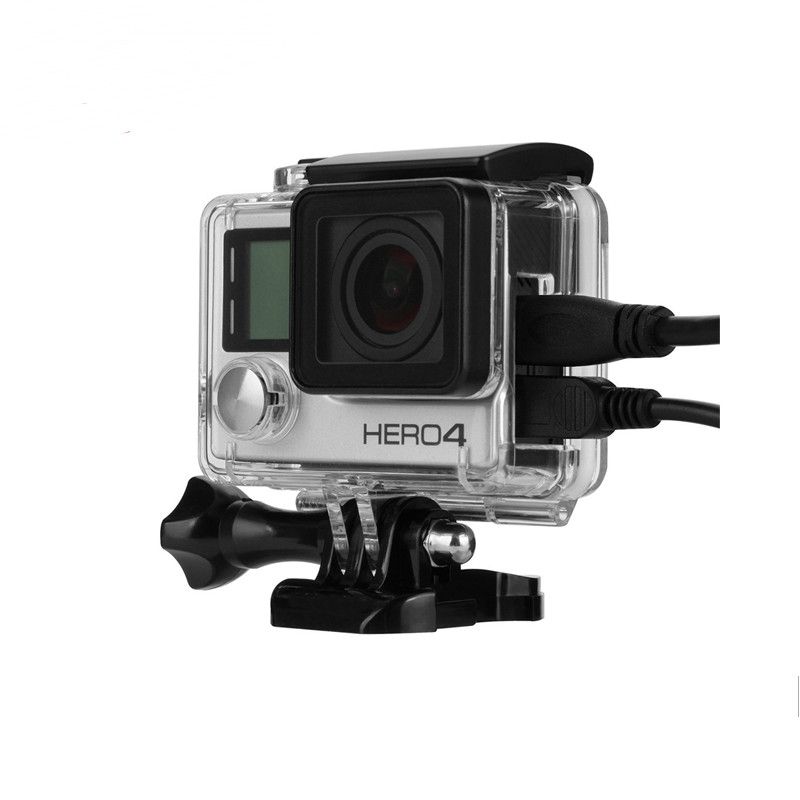 Étui de protection imperméable CNYO à ouverture latérale pour caméra d'action GoPro Hero 3+ 4