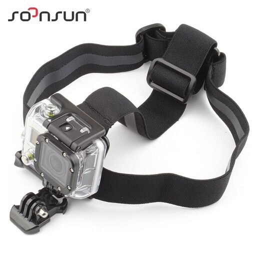 Cinturón de montaje para la cabeza ajustable de CNYO para GoPro Hero 6/5/4, SJCAM, Xiaomi Yi