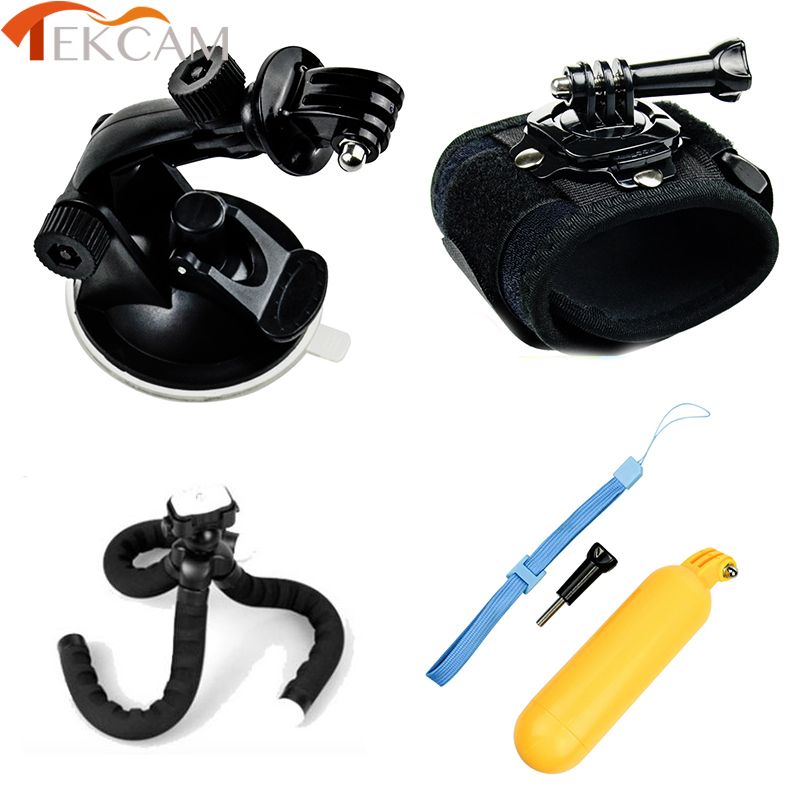 CNYO® Tekcam Gopro Hero 5 Accessory - Car Vent Mount, Wrist Strap & Tripod for Gopro Hero 5/4/3+ Action Cameras