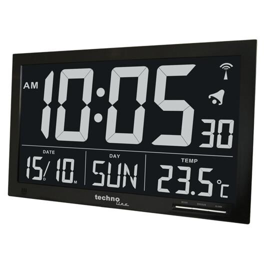 Technoline Digital Alarm Clock WS8007 Black