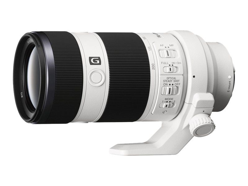 Sony SEL70200G Telephoto Zoom Lens - 70mm-200mm - f/4.0 G OSS - Sony E-mount - for Cinema Line; VLOGCAM; a1; a1 II; a6700; a7 IV; a7V; a7C; a7C II; a7CR; a7R V; a9 III