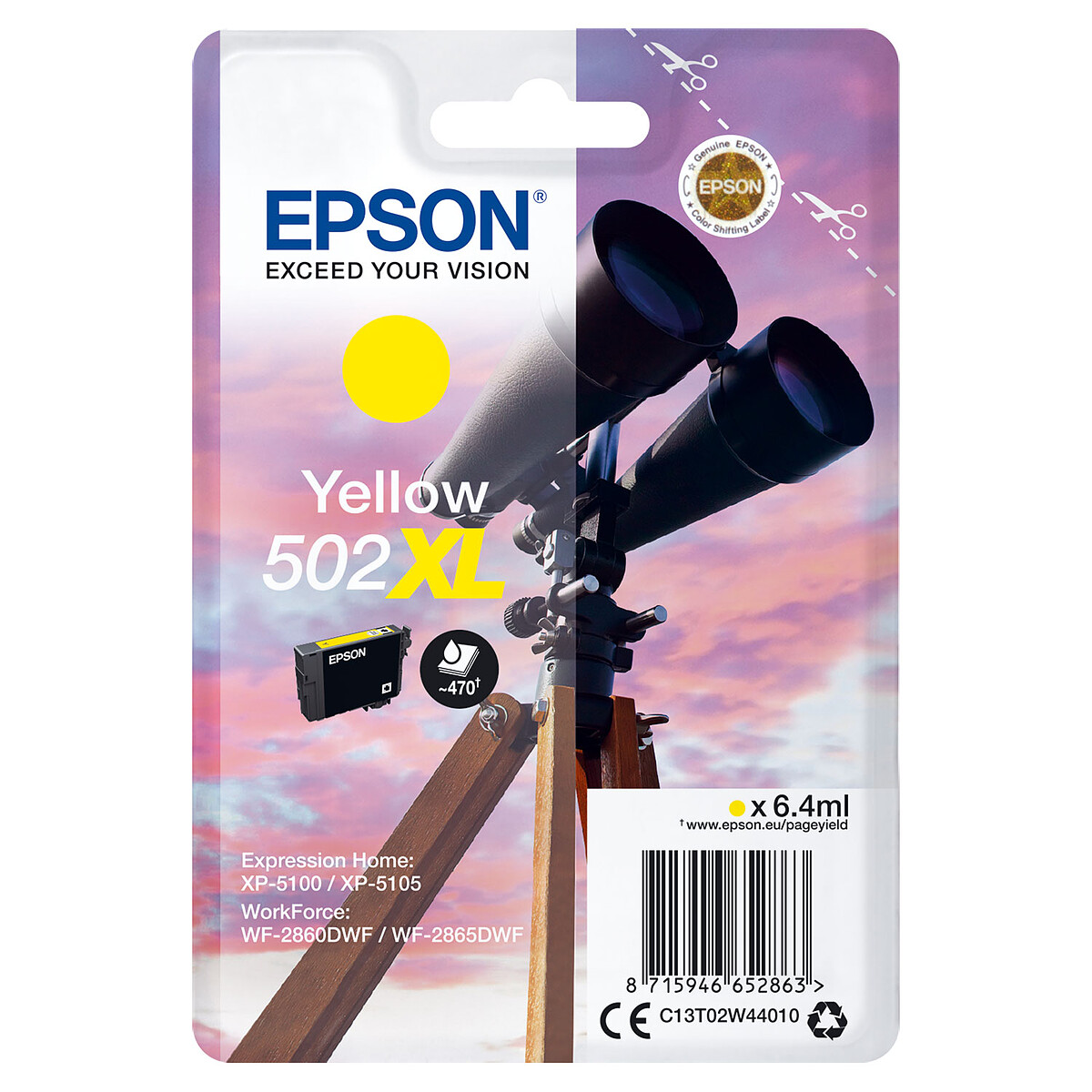 Epson Jumelles 502XL Jaune