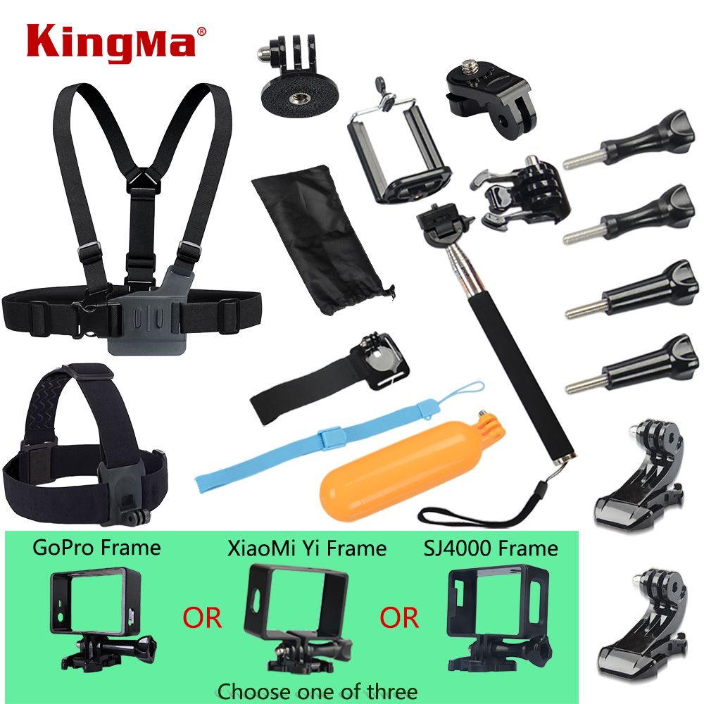 CNYO® Monopod Stick and Accessories Kit for GoPro Hero & Xiaomi Yi