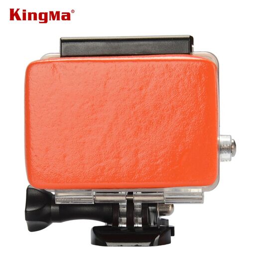 Flottin CNYO KingMa pour caméra sportive GoPro, orange + autocollant 3M