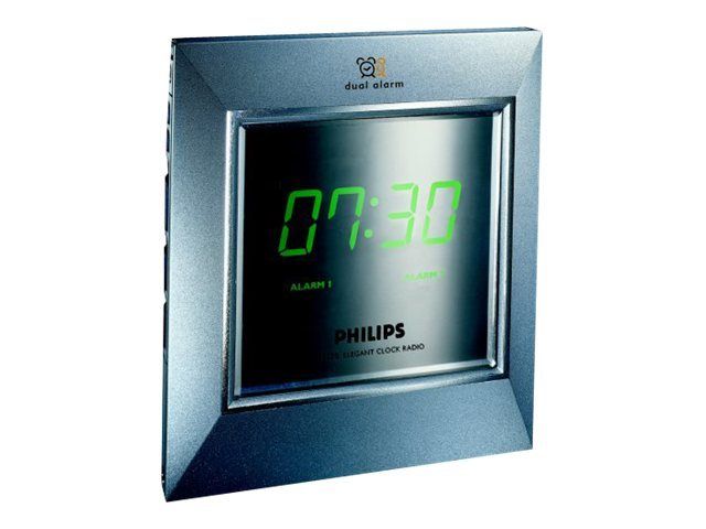 Philips AJ3230 Alarm Clock - Silver