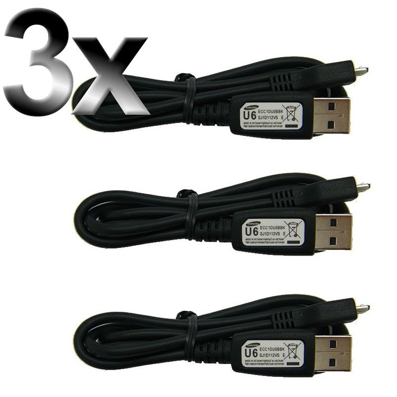 Samsung Original Micro USB Cable U6 (Black) for Samsung Galaxy S6, Tab Note and more