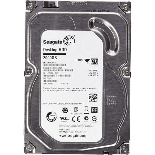 Disco duro Seagate 2000 GB