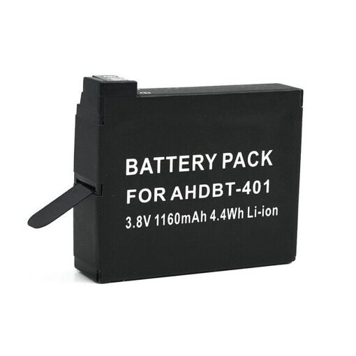 Batería para GoPro Hero 4 (AHDBT-401, 3.8V, 1160mAh, 4.4Wh)