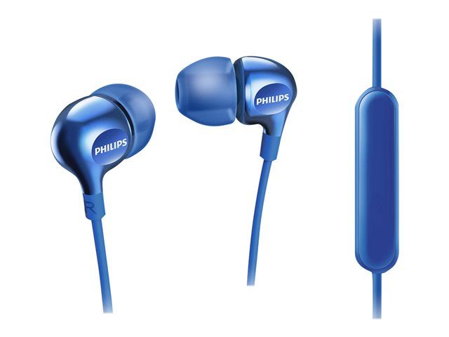 Philips MyJam Vibes SHE3705BL - Wired Headphones with Microphone - In-Ear - 3.5mm Jack - Acoustic Isolation - Blue