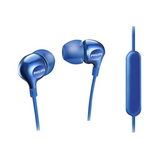 Philips MyJam Vibes SHE3705BL - Wired Headphones with Microphone - In-Ear - 3.5mm Jack - Acoustic Isolation - Blue