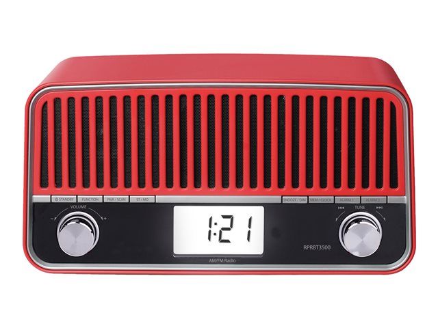 Suns Radio-Alarm Clock - 6W, Red (RPRBT3500)