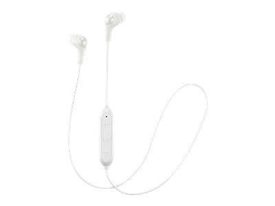 JVC HA-FX9BT Gumy Wireless In-Ear Headphones with Microphone - White