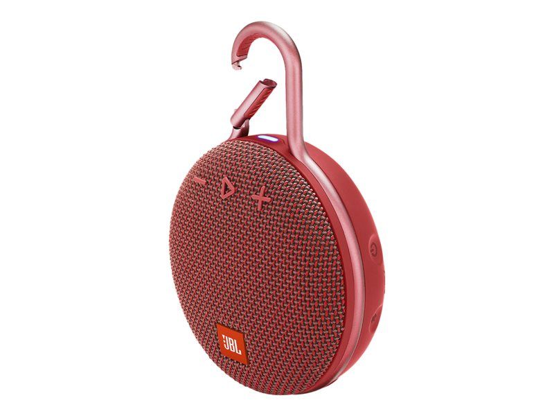 JBL Clip 3 - Haut-parleur - pour utilisation mobile - sans fil - Bluetooth - 3.3 watt - rouge