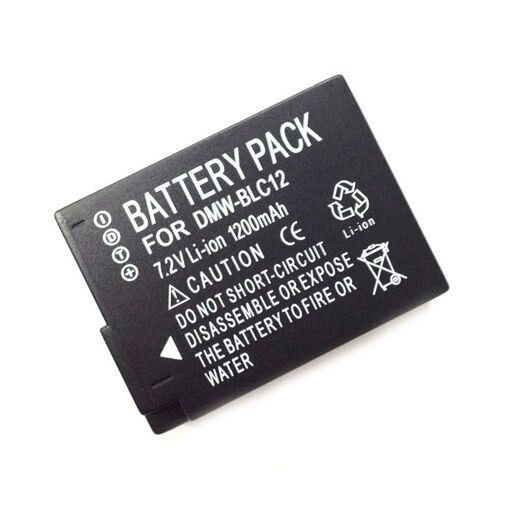 Batería Li-ion DMW-BLC12 de Mondpalast 1200 mAh para Panasonic DMC-GH2, DMC-FZ