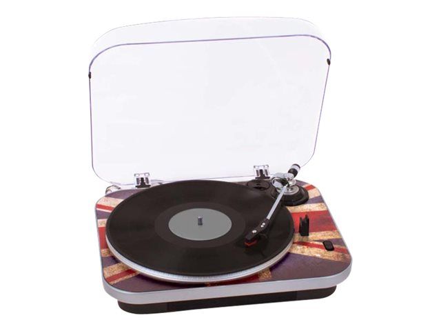 BigBen TD120 Union Jack Turntable - Platinum