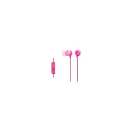 Auriculares Sony MDR-EX15AP - Serie EX, con micrófono integrado - Rosa