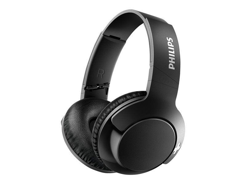 Philips BASS+ SHB3175BK - Bluetooth Headphones with Microphone - Over-ear - Noise Cancellation - Black