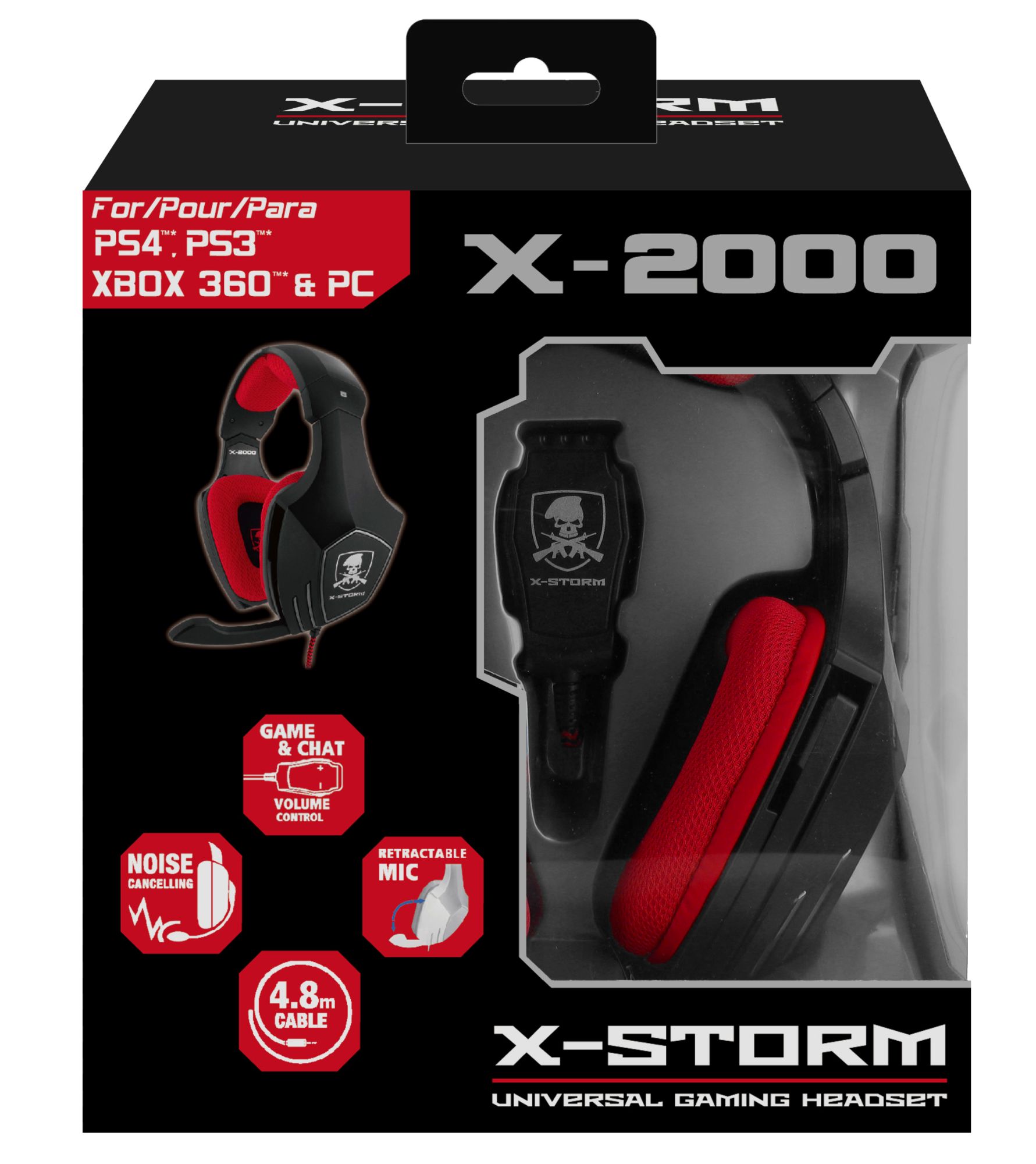 X-STORM X-2000 Gaming Headset for PS4, PS3, Xbox 360, and PC