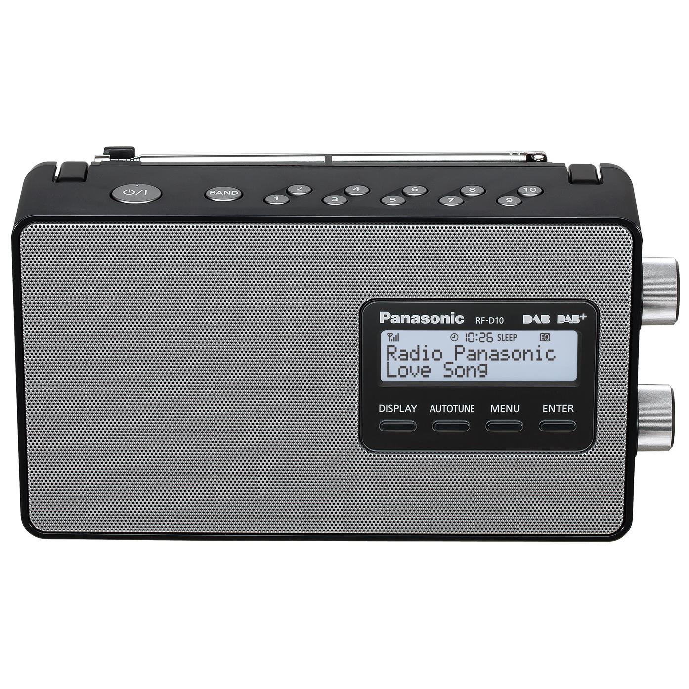 Panasonic Digital Personal Radio RF-D10, Black