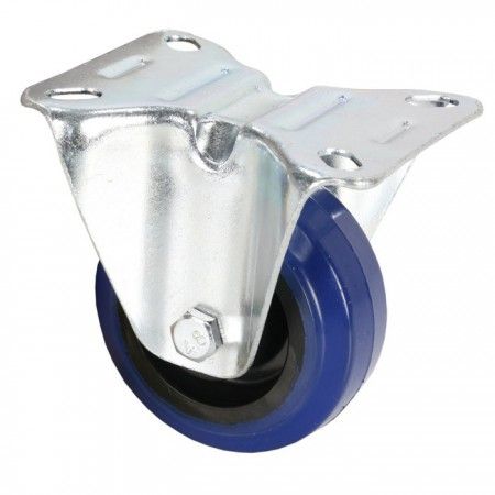 Adam Hall Fixed Roulette - Blue - 80mm