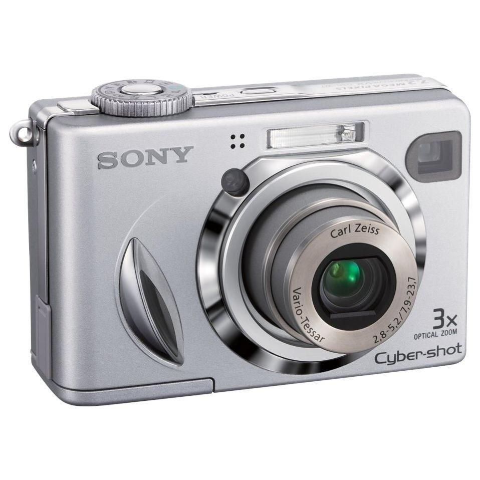 Sony CompactW7 Digital Camera - 7.2MP - 3x Optical Zoom - Carl Zeiss Lens - 32MB Flash
