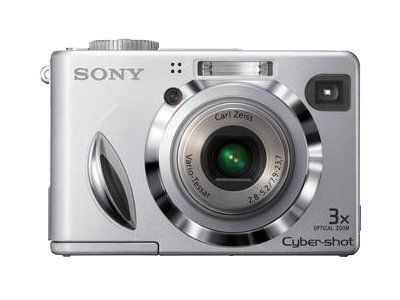 Sony CompactW7 Digital Camera - 7.2MP - 3x Optical Zoom - Carl Zeiss Lens - 32MB Flash - Silver