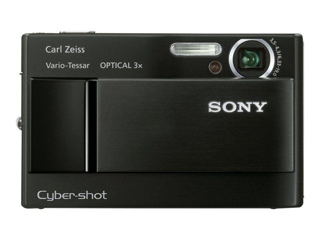 Sony CompactT10 Digital Camera - 7.2MP - 3x Optical Zoom - Carl Zeiss - Black
