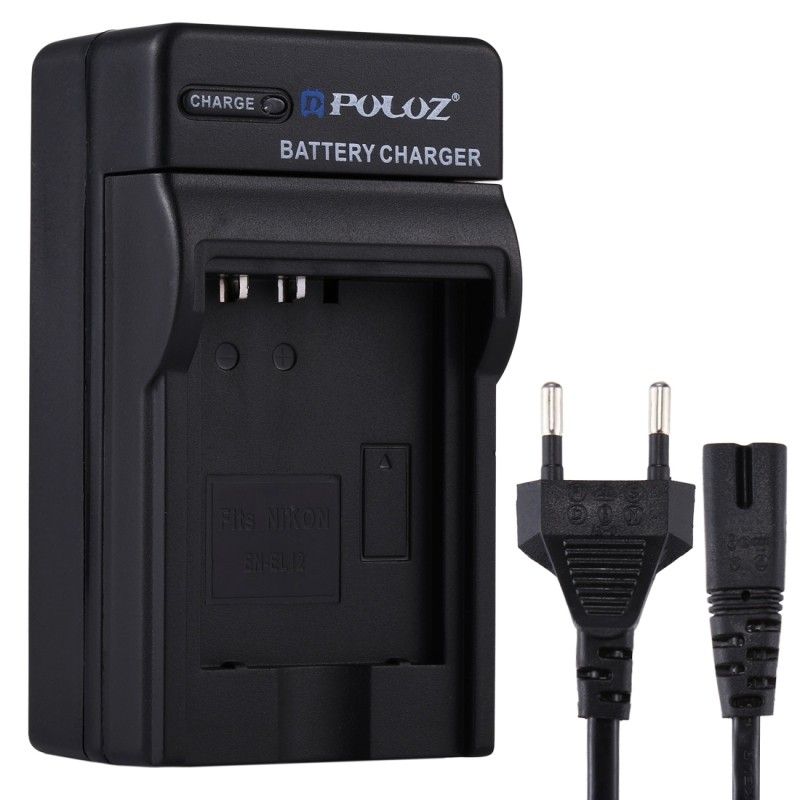 Weweo EU Plug Battery Charger with Cable for Nikon EN-EL12