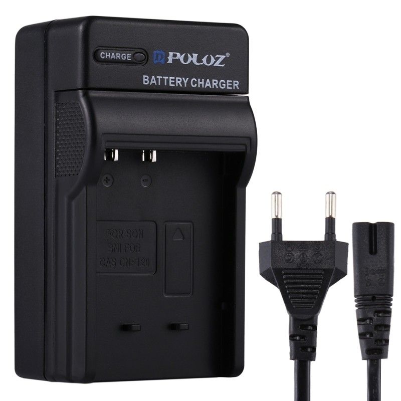 Cargador de batería Wewoo con cable para Casio CNP120 (Enchufe UE)