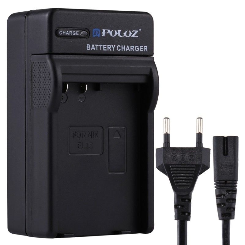 Wewoo EU Plug Battery Charger with Cable for Nikon EN-EL15