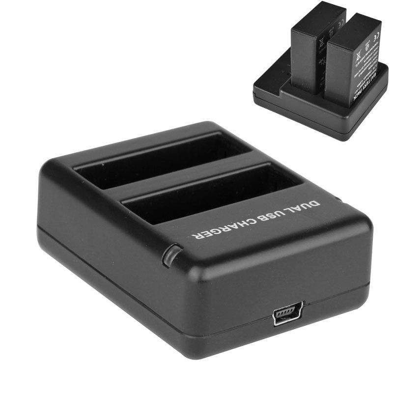 Cargador de viaje Wewoo para GoPro Hero 4 AHDBT-401 Negro (baterías dobles)