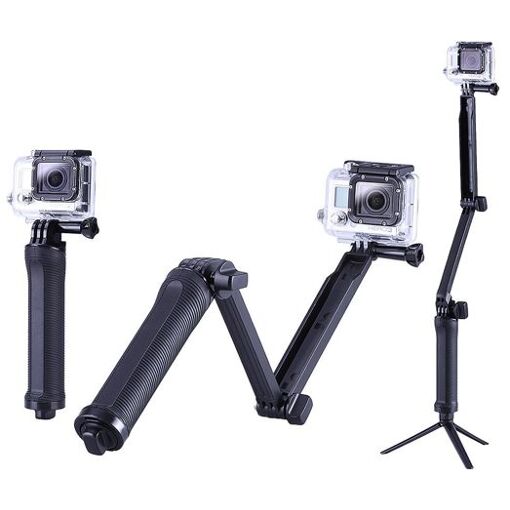 Wewoo 3-Way Grip Selfie Stick with Tripod for GoPro HERO Series