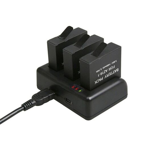 Wewoo Travel Charger for GoPro HERO5 with V8 Port and USB-C/Type-C LED Indicator