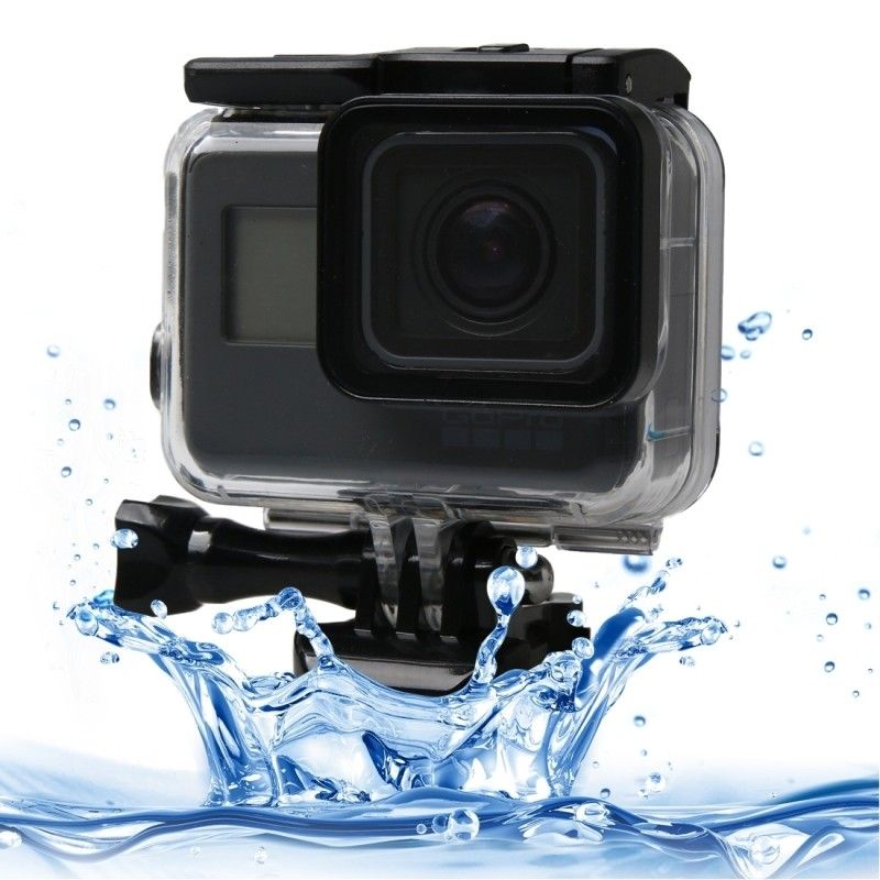 Étui étanche Weweo pour GoPro HERO6/5 Noir avec écran tactile, profondeur 60m, montage boucle de base et vis