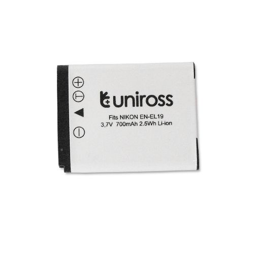 Uniross Nikon EN-EL19 Battery - Li-Ion 3.7V 700mAh
