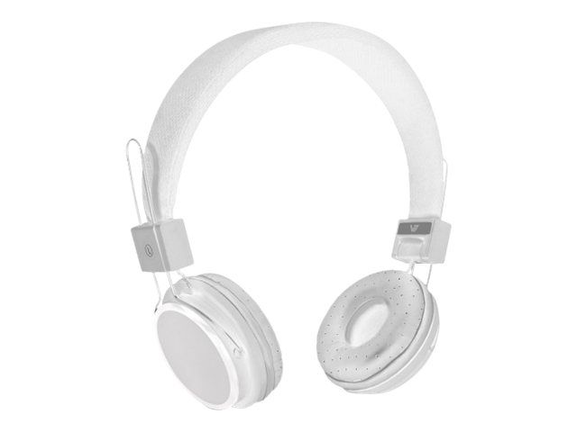 V7 HS2000 Wired Headphones with Microphone - Over Ear - 3.5mm Jack - White