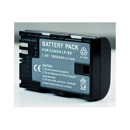 QUMOX LP-E6 Battery for Canon EOS 6D, 5D Mark II/III, 7D, EOS 60D, 70D SLR Cameras