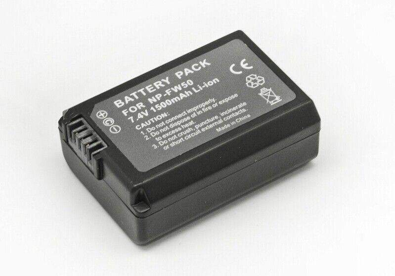 QUMOX NP-FW50 Lithium-Ion Battery for Sony Alpha 7, a7, Alpha 7R, A7R, Alpha A3000, NEX-3, NEX-3N, NEX-