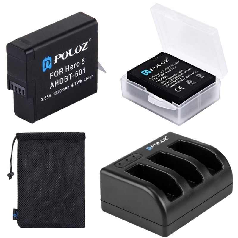 Kit d'accessoires 4 en 1 pour GoPro HERO5