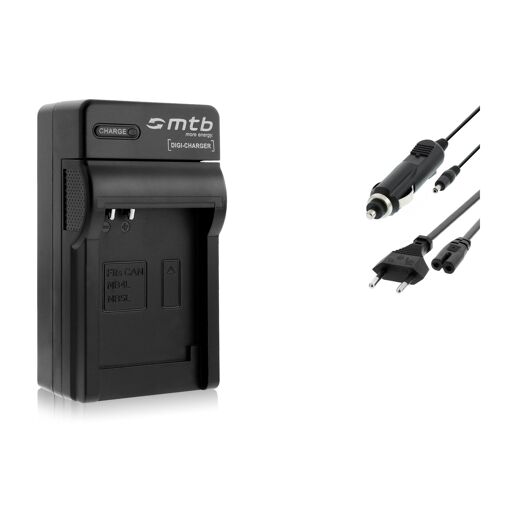 Cargador Mtb Negro NB-4L para Canon PowerShot SD450, SD600, SD630, SD750