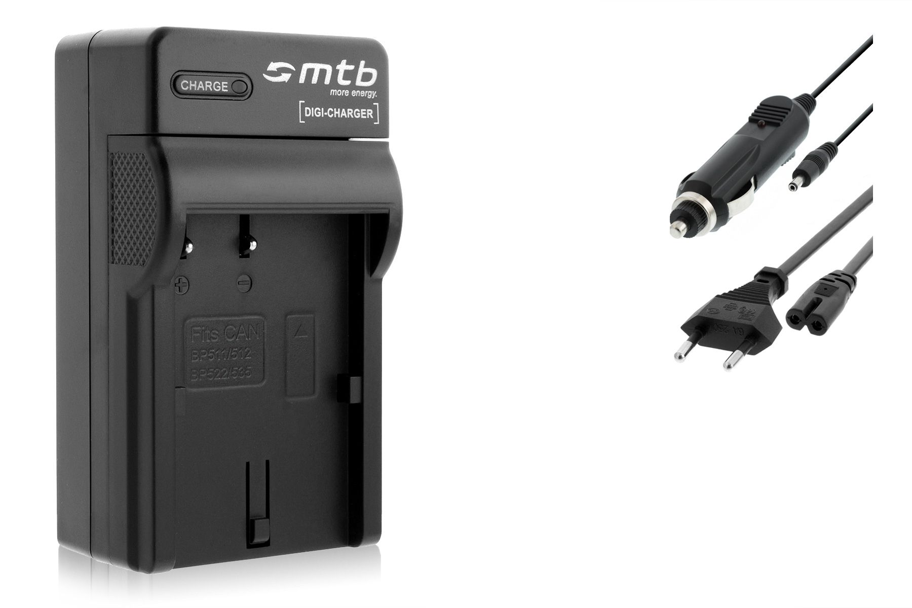 Mtb Black Battery Charger BP-511 for Canon Optura Pi, Xi / Canon IXY DVM