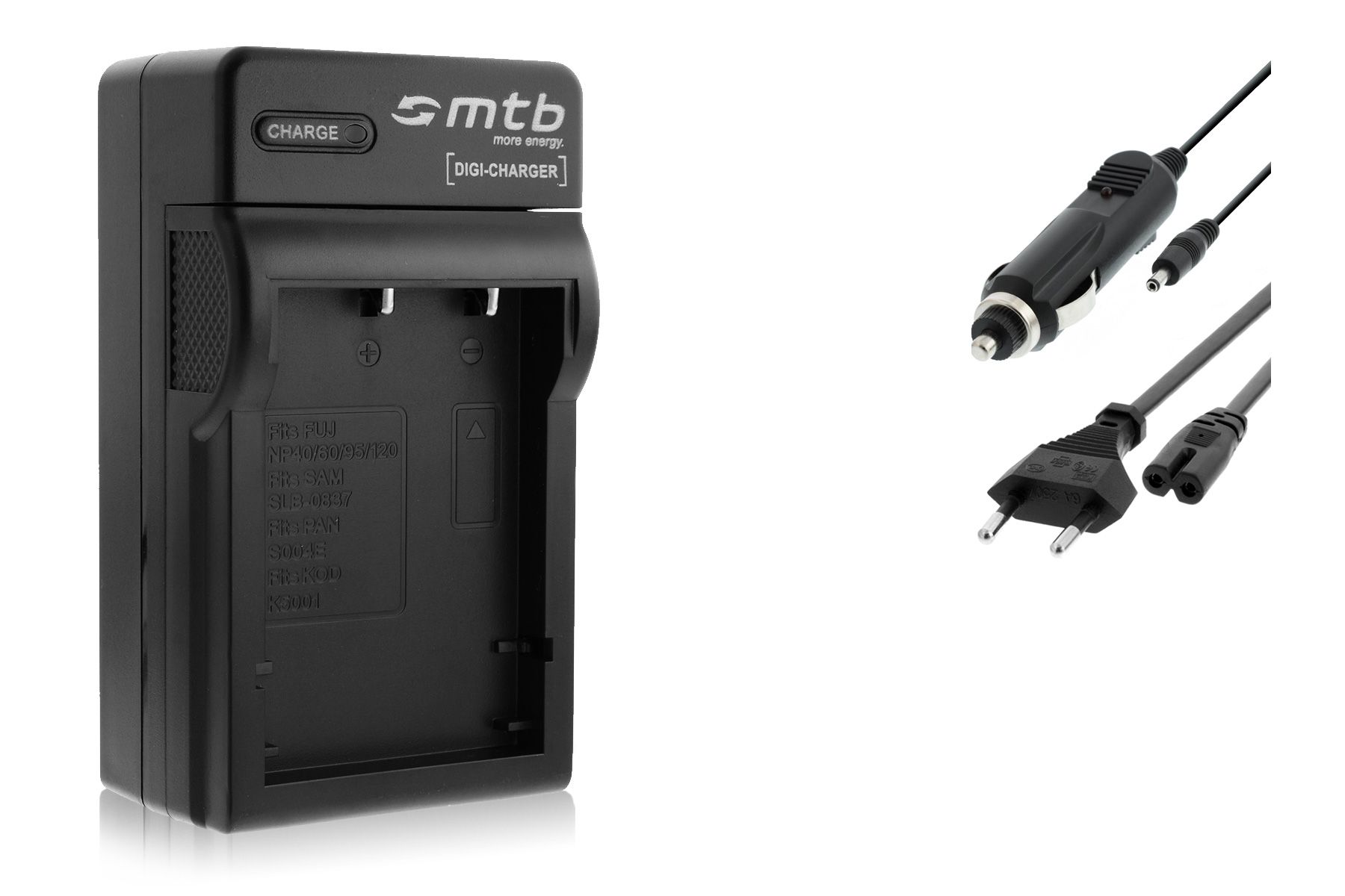 Chargeur Mtb Noir NP-40 pour Fuji Fujifilm Finepix V10, Z1, Z2, Z3, Z5fd