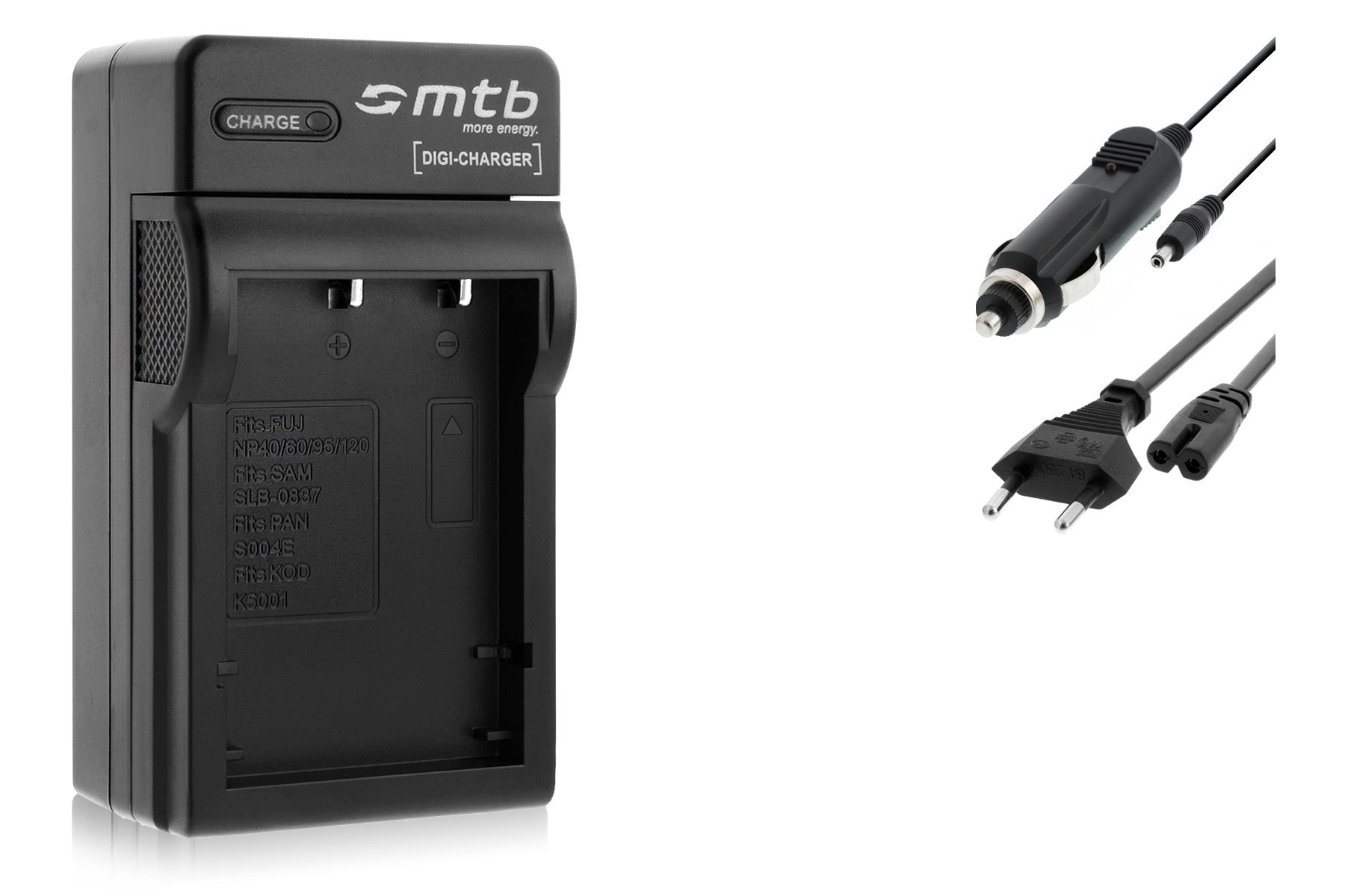 Mtb Black NP-60 Charger for Fuji Fujifilm FinePix F401, F410, F601, M603